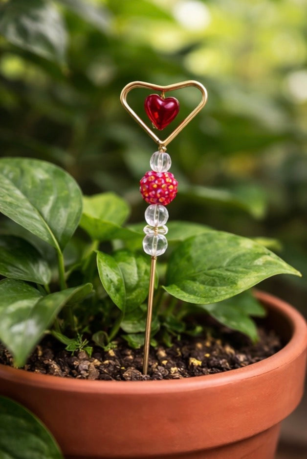 Heart of Gold Plant Jewelry Stake