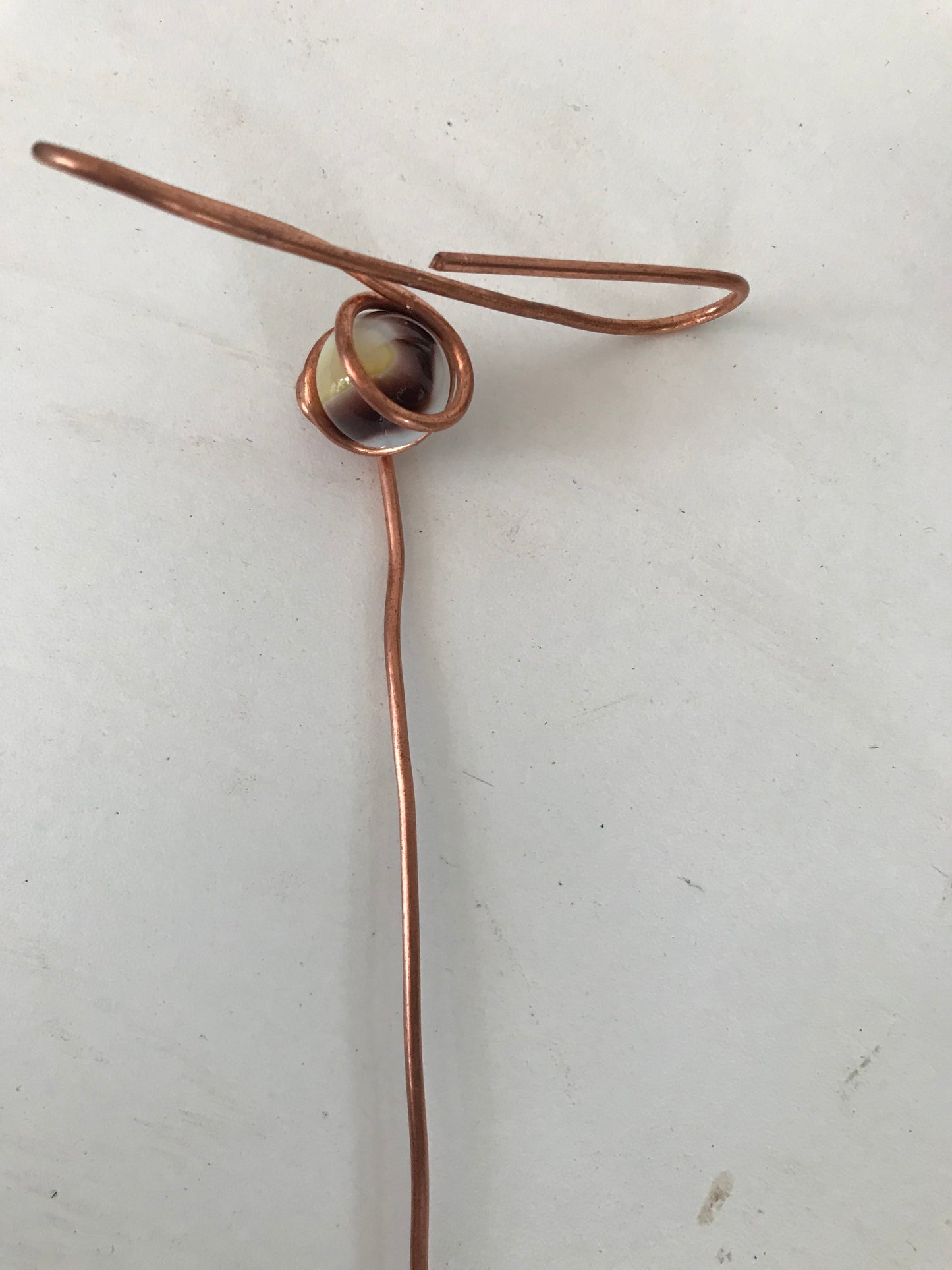 Handmade Copper “Bee Inspired” Plant Stake