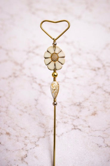 Daisy Heart Plant Pick 🤍🌼