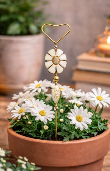 Daisy Heart Plant Pick 🤍🌼