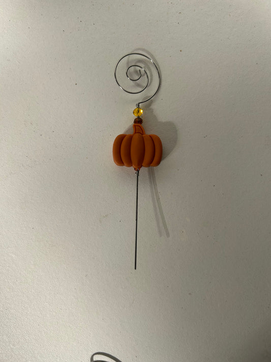 Mini Pumpkin Plant Charm — 5” Tall
