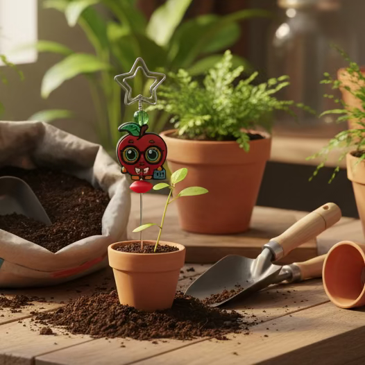 Apple of My Eye Plant Jewelry Stake