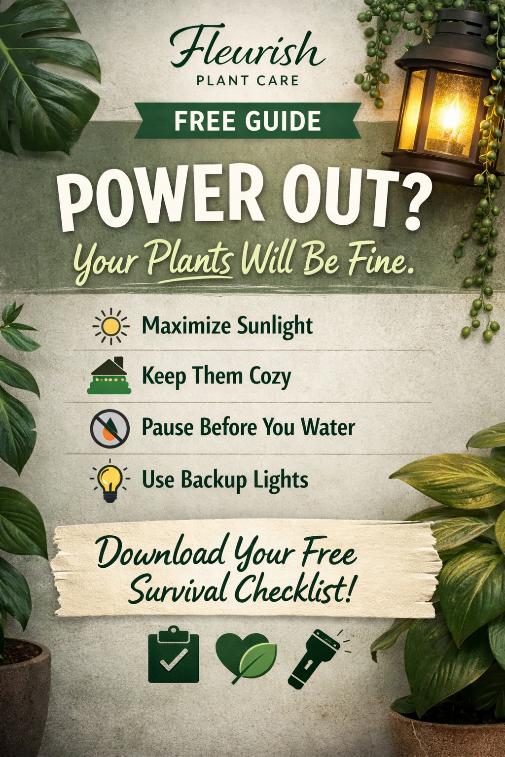 Power Out Plant Survival Guide