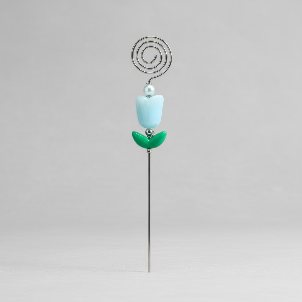 Iridescent Tulip Plant Jewelry Stake