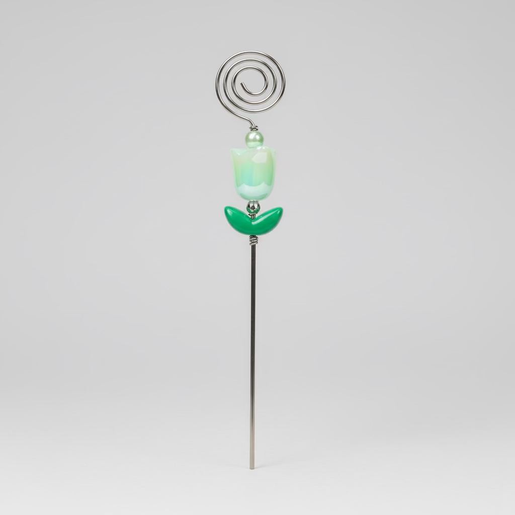 Iridescent Tulip Plant Jewelry Stake