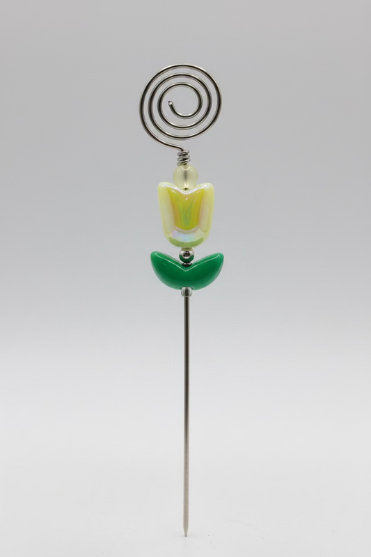Iridescent Tulip Plant Jewelry Stake