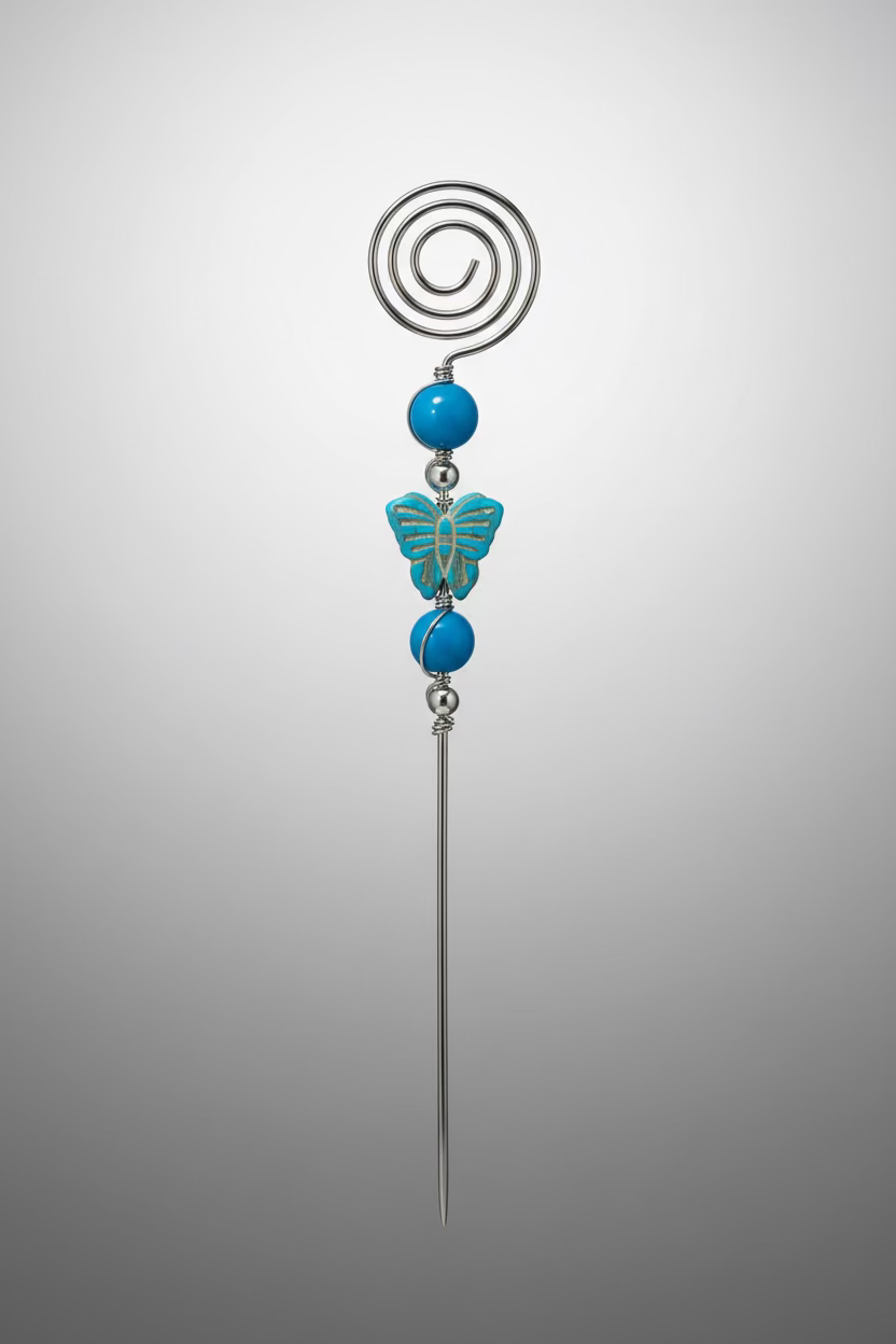 Butterfly Spiral Plant Stake