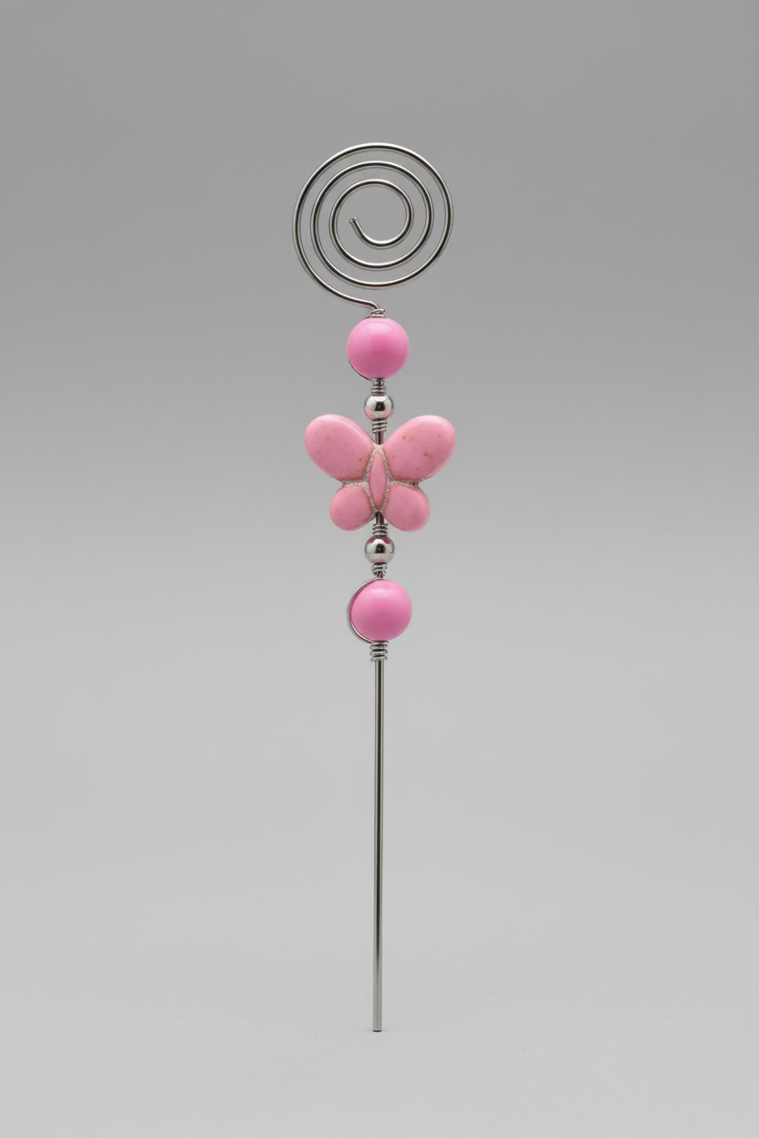 Butterfly Spiral Plant Stake