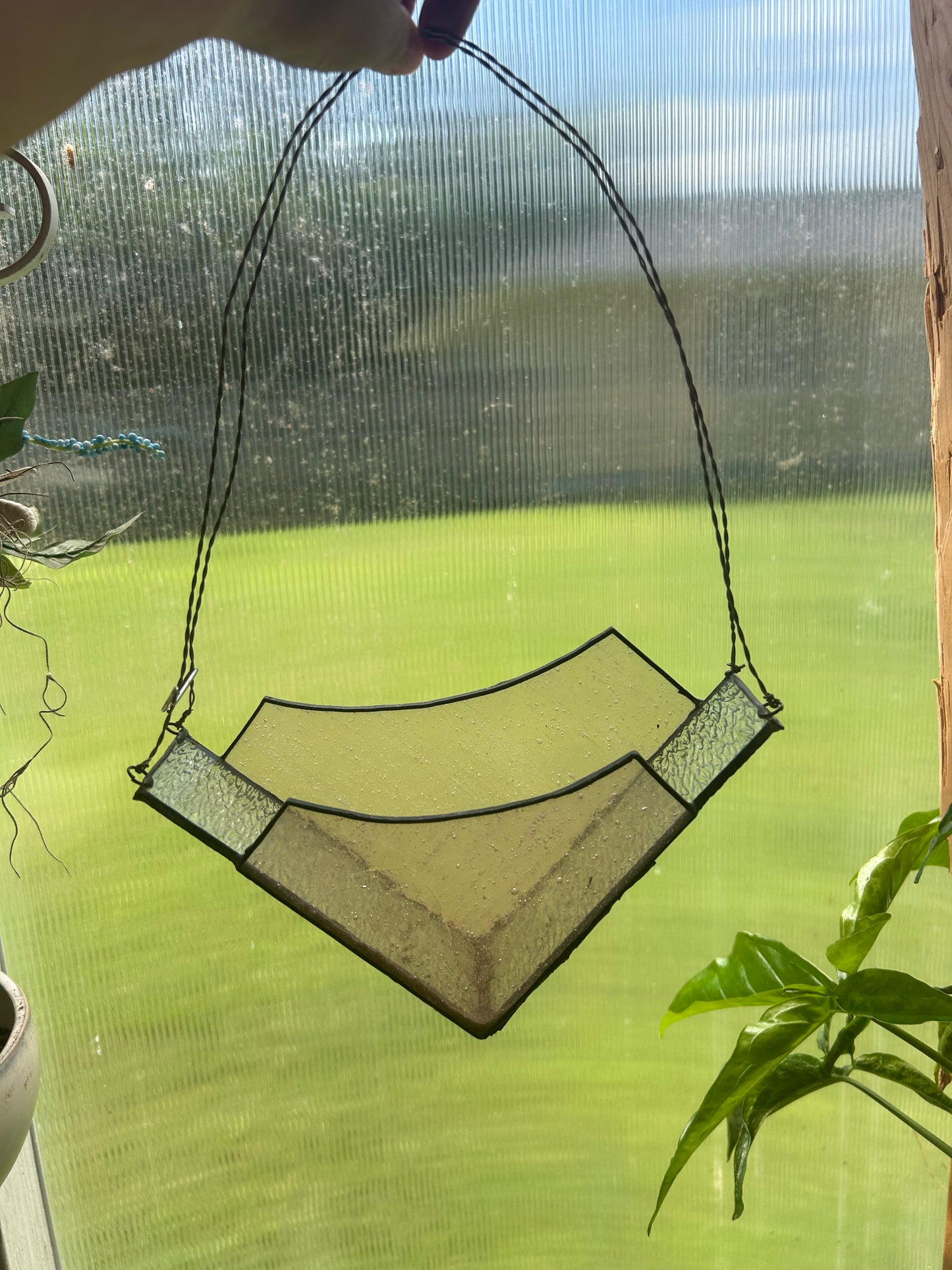 Stained Glass Air Plant Suncatcher
