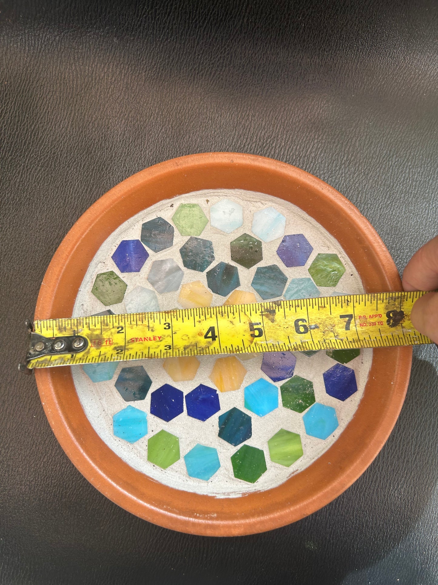 Rainbow Mosaic Decorative Saucer
