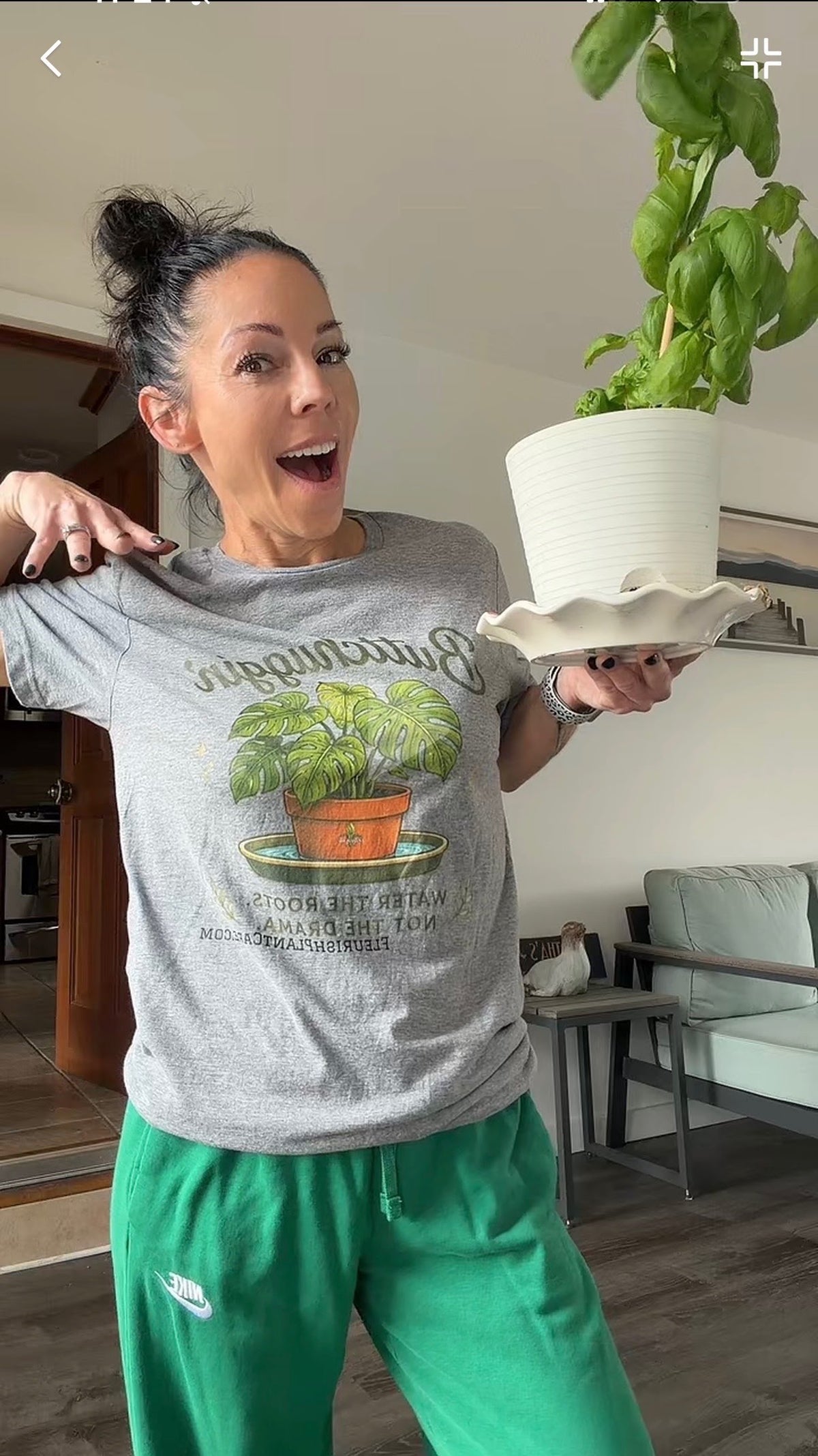 Buttchuggin' Monstera Plant T-Shirt Society Shirt
