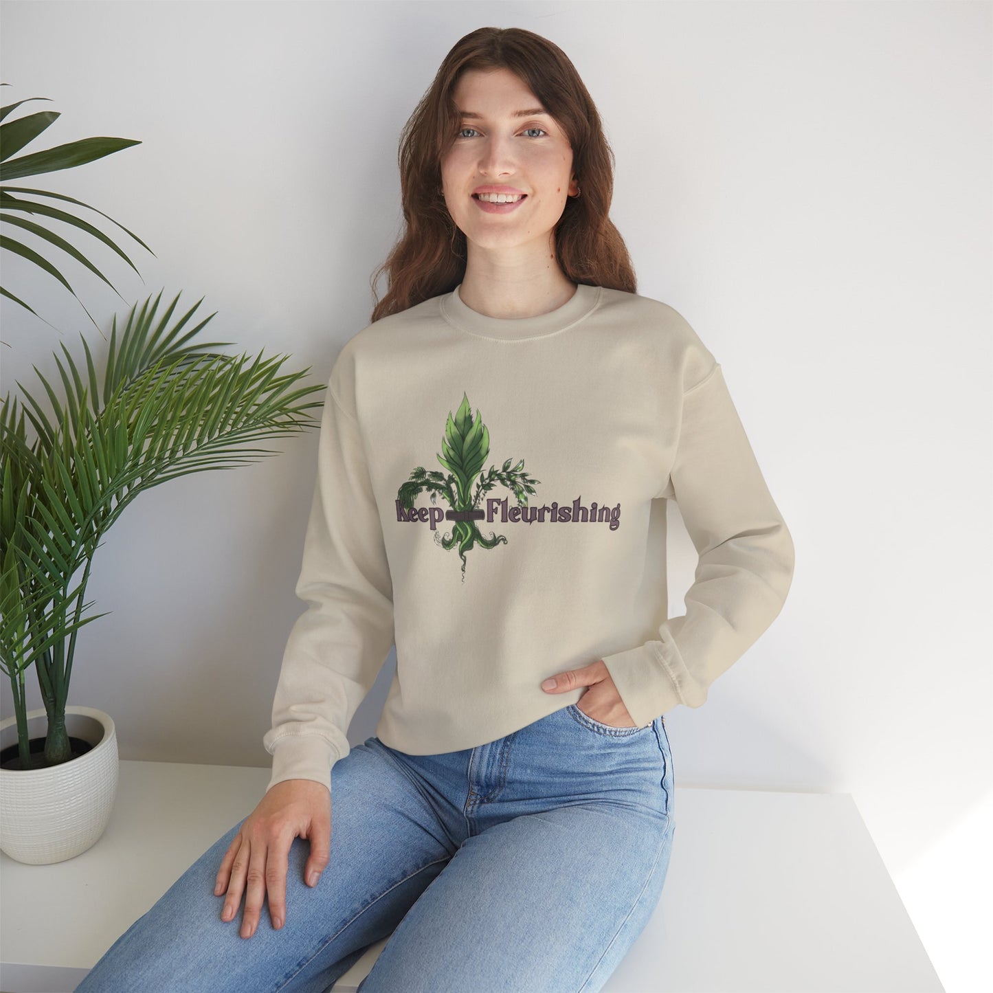 Keep Fleurishing™ Double-Sided Sweatshirt